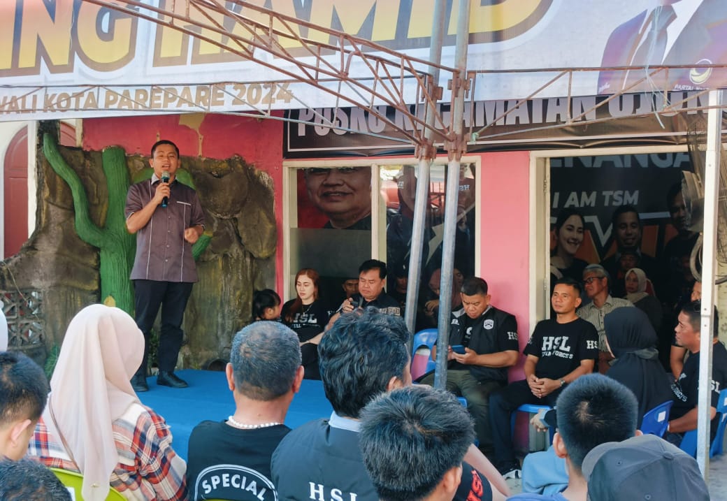 Resmikan Posko Relawan HSL for TSM Kecamatan Ujung, Tasming Hamid: Kita Semakin Kuat