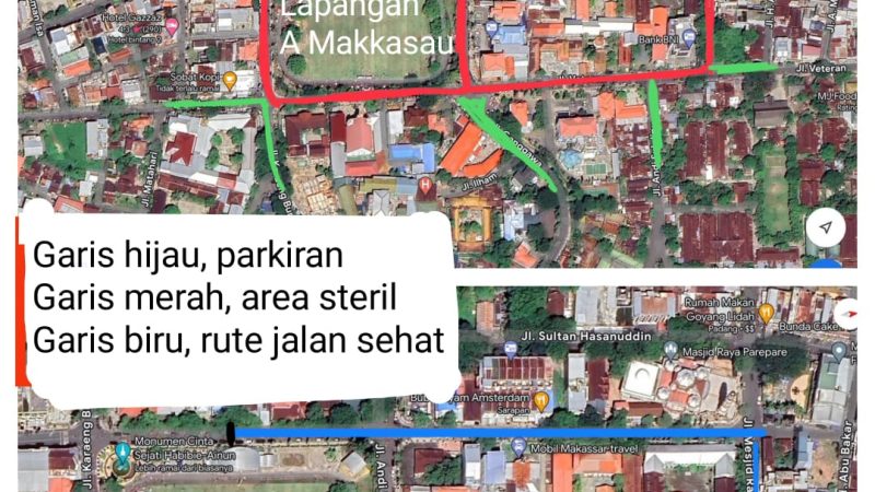 Ini Rute dan Lokasi Parkir Jalan Sehat TSM Day