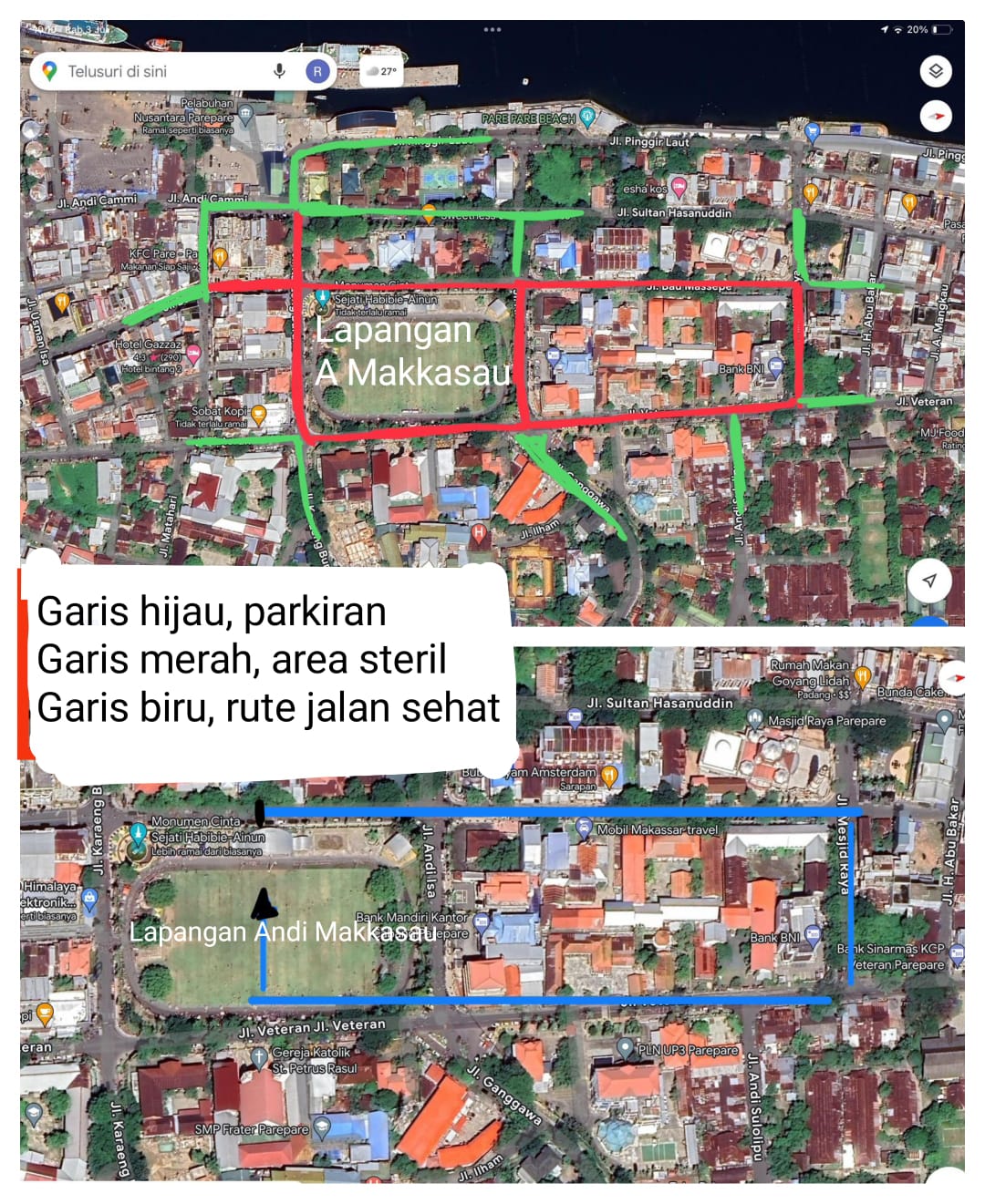 Ini Rute dan Lokasi Parkir Jalan Sehat TSM Day