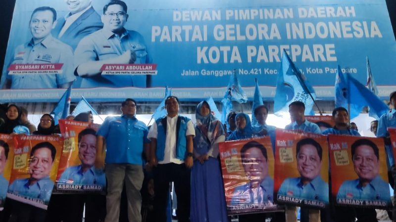 Asriadi Samad Diusung Partai Gelora Parepare untuk Maju di Pilkada 2024