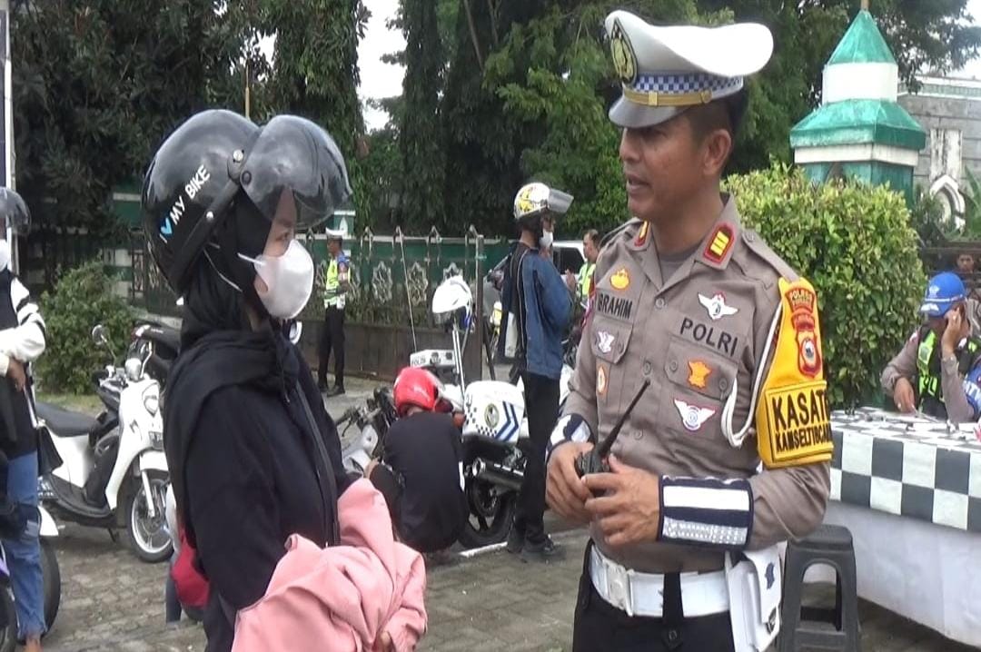 Puluhan Pemotor Balik Arah Diduga Hindari Razia di Pinrang