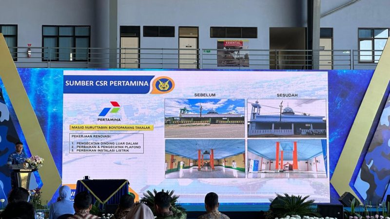 Kolaborasi Pertamina dengan TNI AU Beri Bantuan Sembako dan Renovasi Fasilitas Umum ke Masyarakat