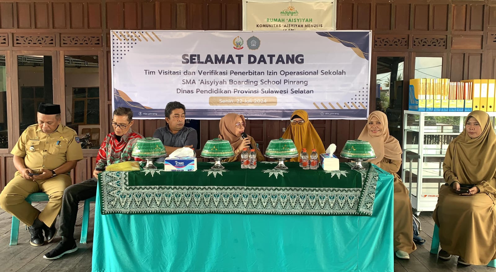 Tim Disdik Provinsi Sulsel Visitasi SMA ABS Pinrang