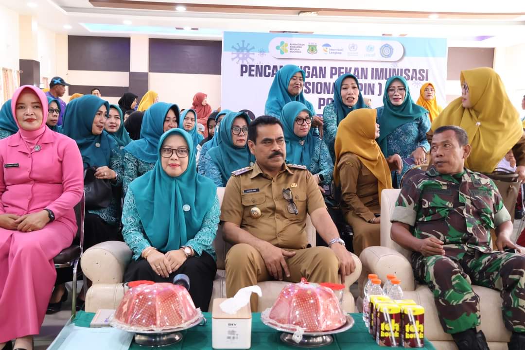 Pj Bupati Ahmadi Akil Resmi Buka Kegiatan Pekan Imunisasi Nasional Polio di Gedung PKK Pinrang