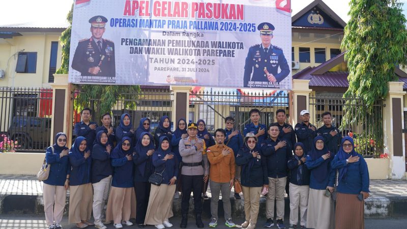 Polres Parepare Gelar Apel Pasukan Mantap Praja untuk Persiapan Pilkada 2024