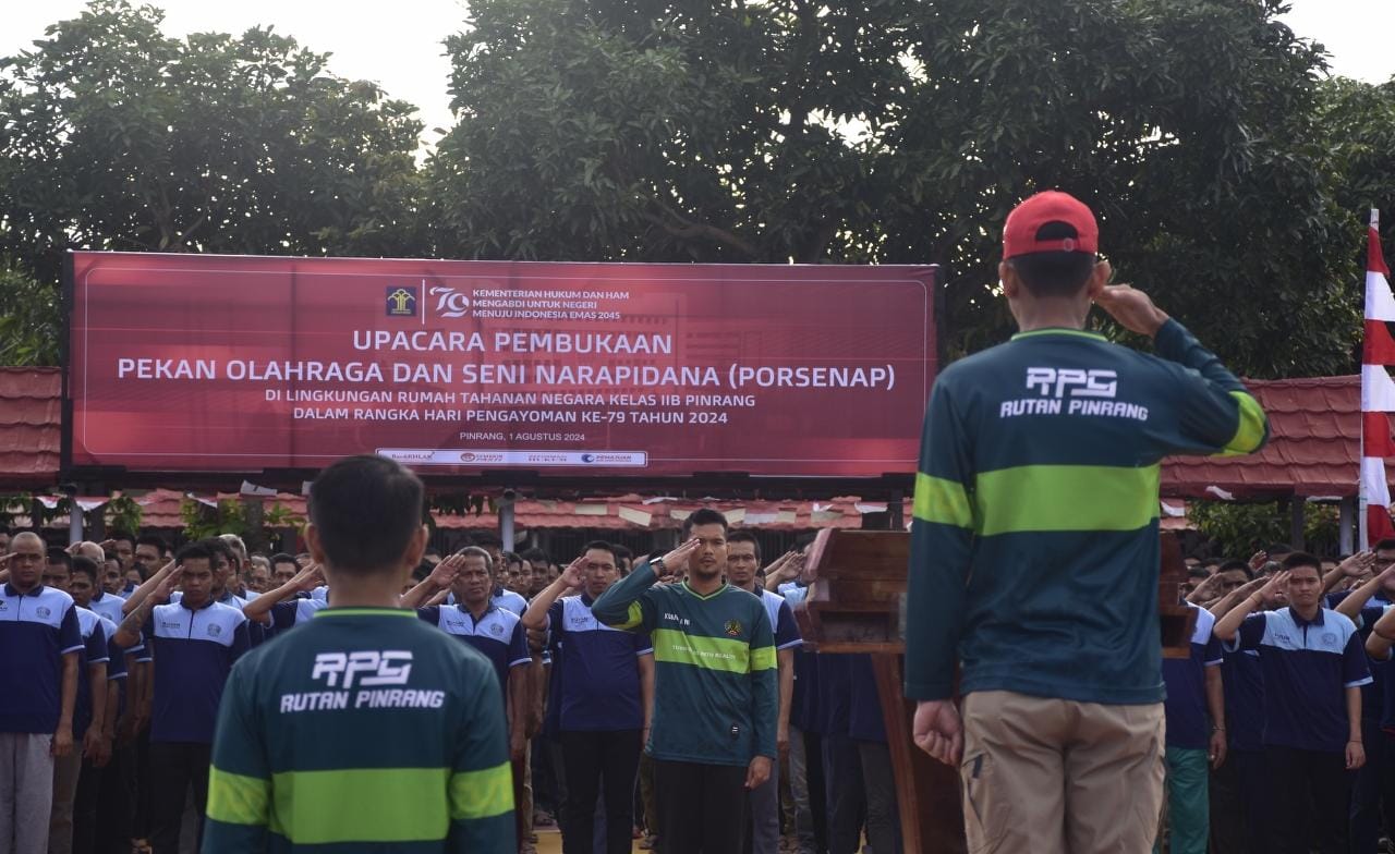 Semarakkan Hari Pengayoman ke 79, Rutan Pinrang Gelar Porseni