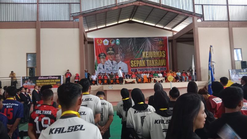 Kejurnas Sepak Takraw 2024 Dimulai, Pj Wali Kota Harap Parepare Bisa Disegani dan Berprestasi