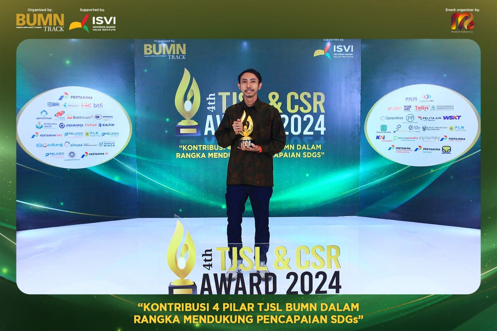 Pertamina Sulawesi Sabet 7 Penghargaan TJSL & CSR Award 2024 yang Diadakan BUMN Track