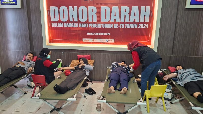 Sambut Hari Pengayoman ke-79, Rutan Pinrang Gelar Donor Darah