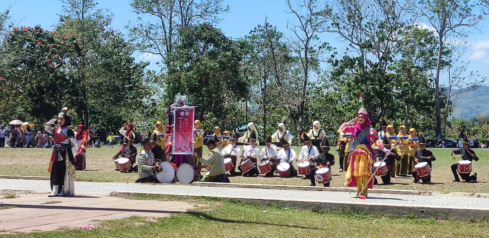 Rangkaian HUT RI ke 79, Pemkot Parepare Gelar Lomba Drum Band Tingkat Pelajar