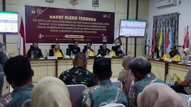 KPU Parepare Tetapkan 112.408 Daftar Pemilih Sementara Pilkada 2024