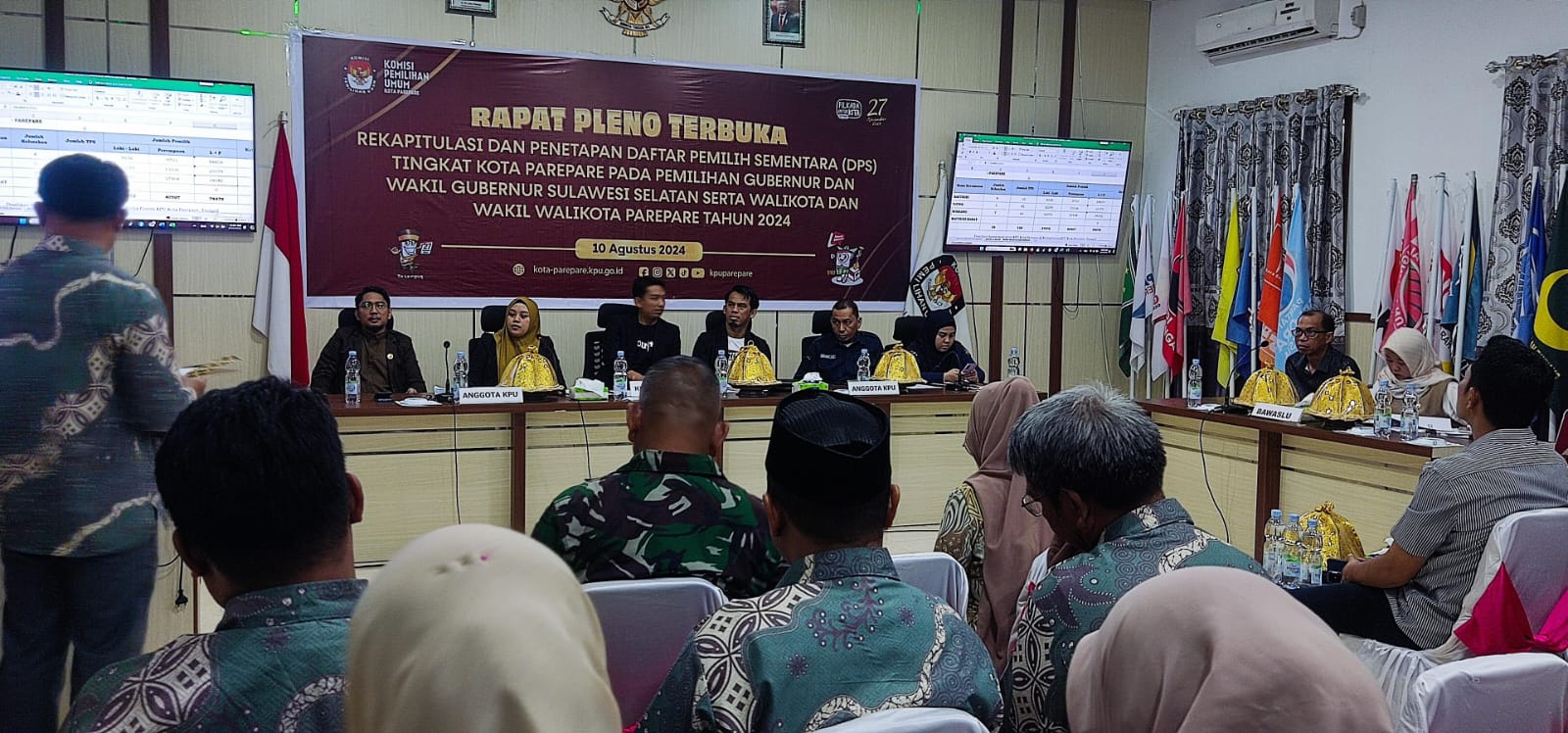 KPU Parepare Tetapkan 112.408 Daftar Pemilih Sementara Pilkada 2024