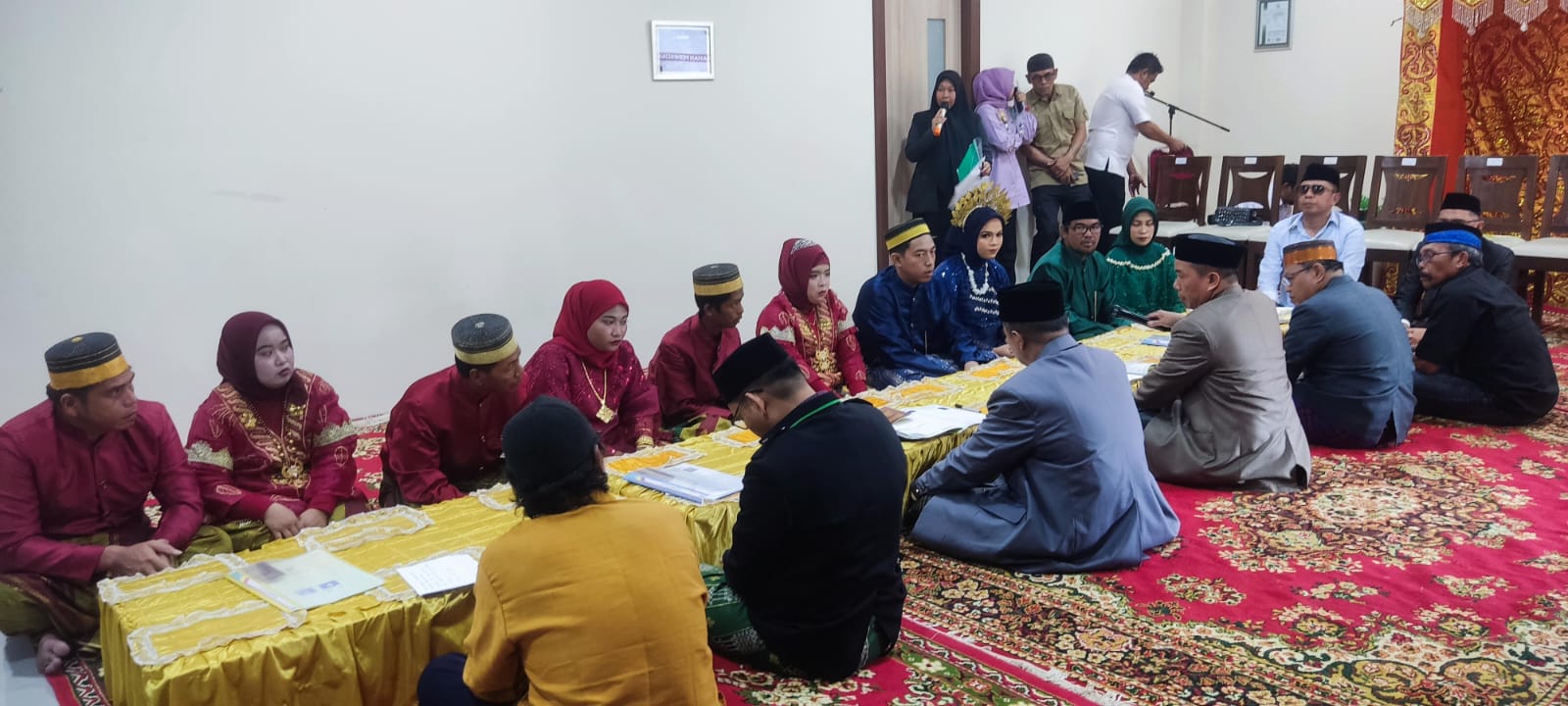 Nikah massal di Mal Pelayanan Publik Parepare, Jumat (16/8/2024). (Foto: oneanews)