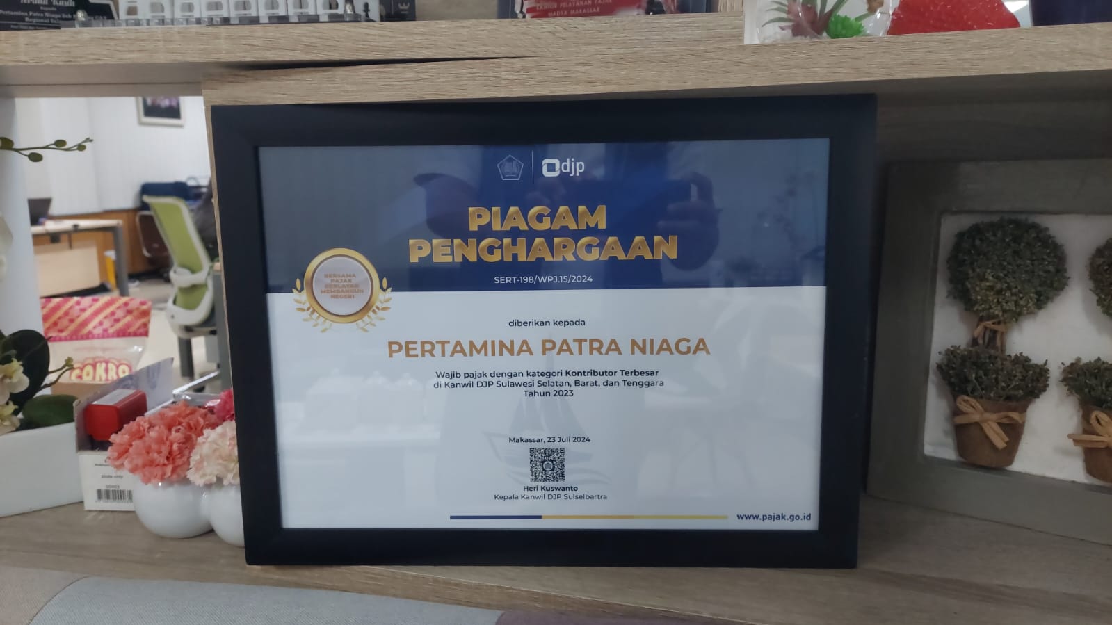 Patuh Pajak, Pertamina Patra Niaga Sulawesi Raih Penghargaan dari DJP Sulselbartra