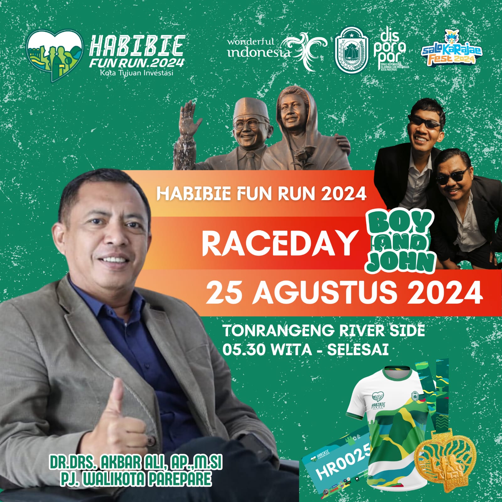 Ribuan Runner Bakal Ramaikan Habibie Fun Run, Bukti Parepare Kota Event