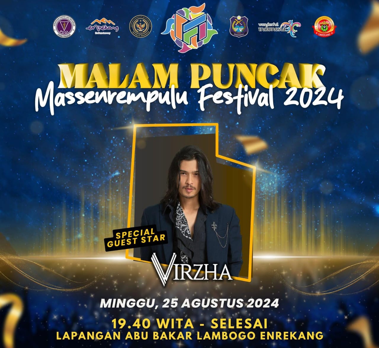 Virzha Bakal Guncang Malam Puncak Massenrempulu Festival 2024