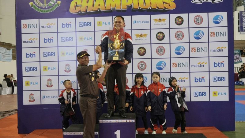 Kontingen Komda Sulsel Sukses Pertahankan Juara Umum di Kejurnas Karate Jaksa Agung Cup 2024