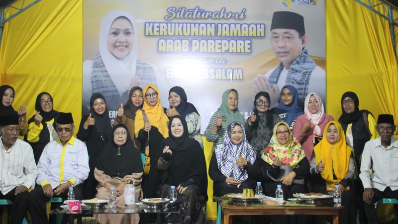 Silaturahmi dengan Kerukunan Jemaah Arab, Erna Rasyid Taufan Paparkan Program Erat Bersalam