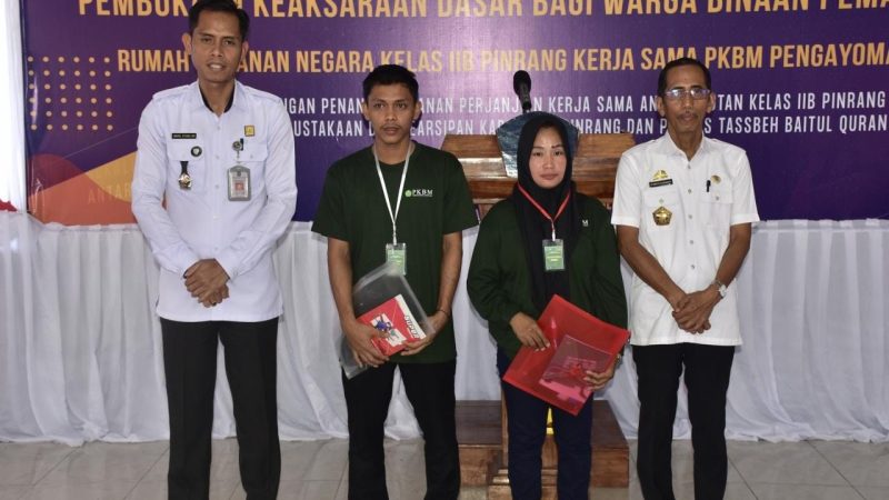 Berantas Buta Aksara 22 Warga Binaan Rutan Pinrang Ikuti Program Pendidikan Keaksaraan Dasar