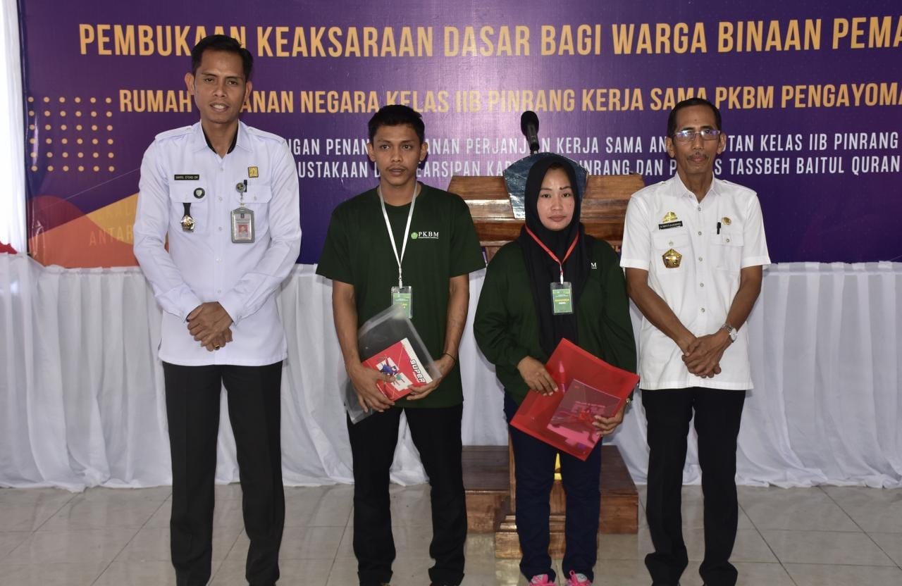 Berantas Buta Aksara 22 Warga Binaan Rutan Pinrang Ikuti Program Pendidikan Keaksaraan Dasar