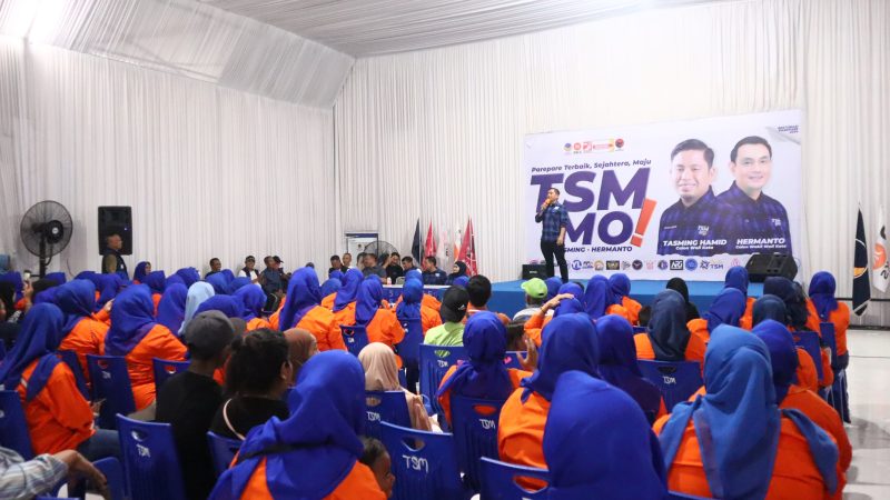 Amunisi Terus Bertambah, TSM MO Dapat Dukungan dari Ratusan Emak-Emak TKBM Parepare