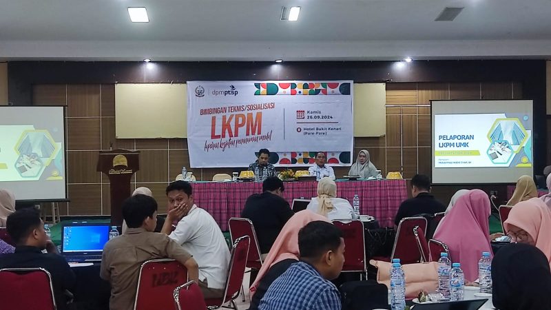 Dilaksanakan di Parepare, Kepala DPMPTSP Parepare Hadiri Bimtek LKPM oleh DPMPTSP Sulsel