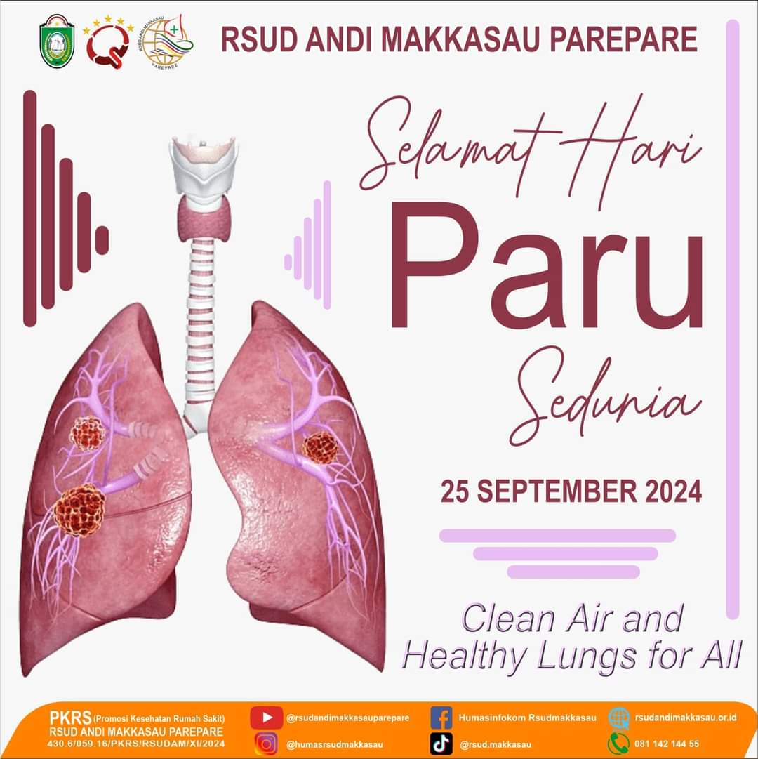 RSUD Andi Makkasau Ucapkan Selamat Memperingati Hari Paru Sedunia 2024