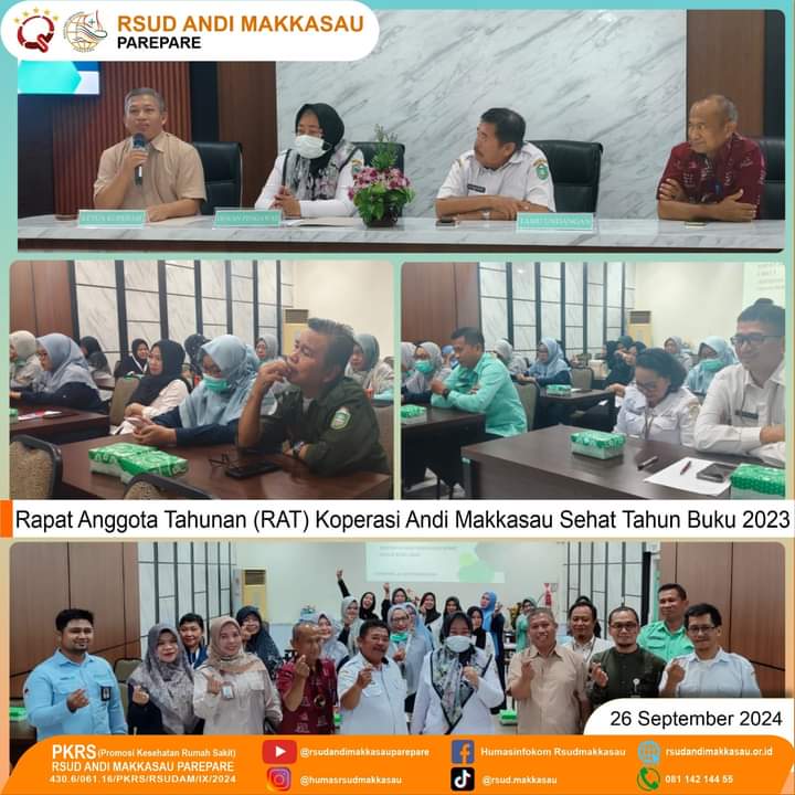 Koperasi RSUD Andi Makkasau Sehat Gelar Rapat Anggota Tahunan