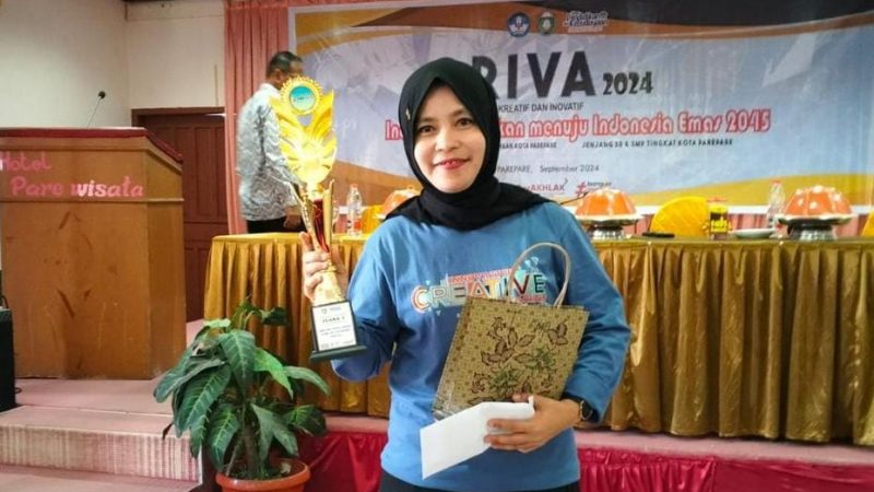 Guru SMPN 2 Parepare Raih Juara 1 Lomba Kreatif dan Inovatif 2024