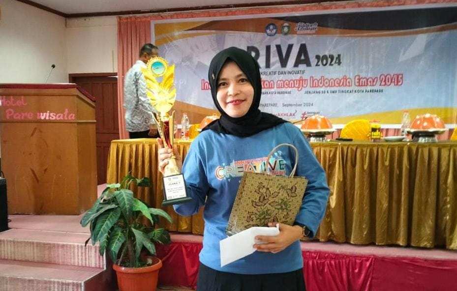 Guru SMPN 2 Parepare Raih Juara 1 Lomba Kreatif dan Inovatif 2024