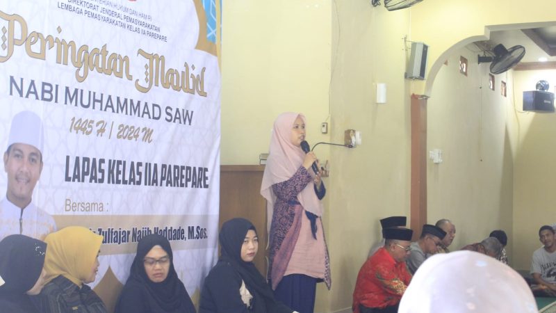 Peringati Maulid Nabi Muhammad SAW, Kalapas Apresiasi PIPAS Cabang Lapas IIA Parepare