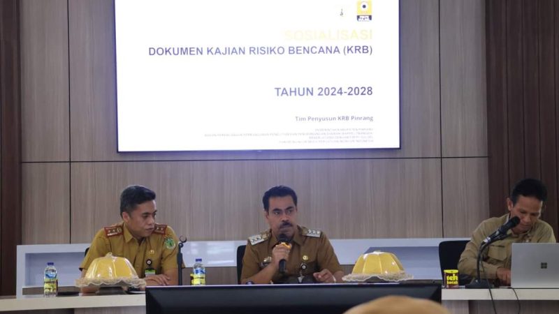 Perkuat Mitigasi Bencana, Pj Bupati Ahmadi Akil Pimpin Rakor dan Sosialisasi Dokumen Kajian