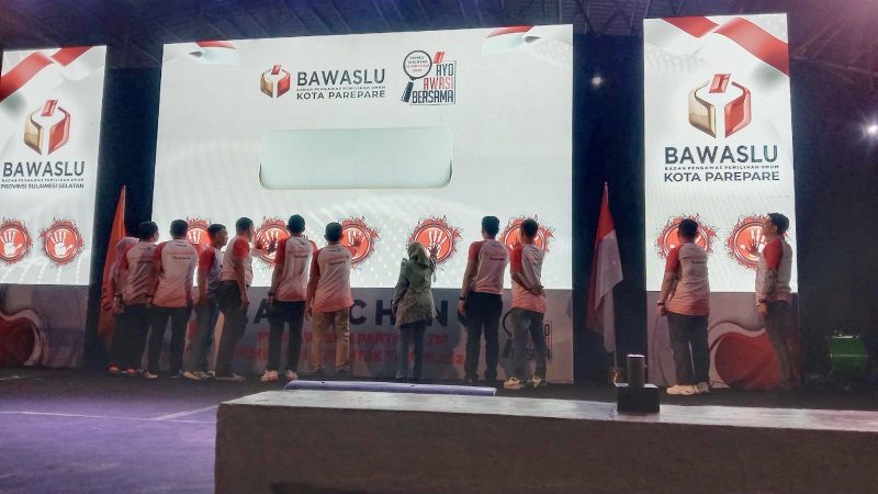 Ajak Masyarakat Tolak Politik Uang, Bawaslu Parepare Launching Pengawasan Partisipatif Pemilihan Serentak