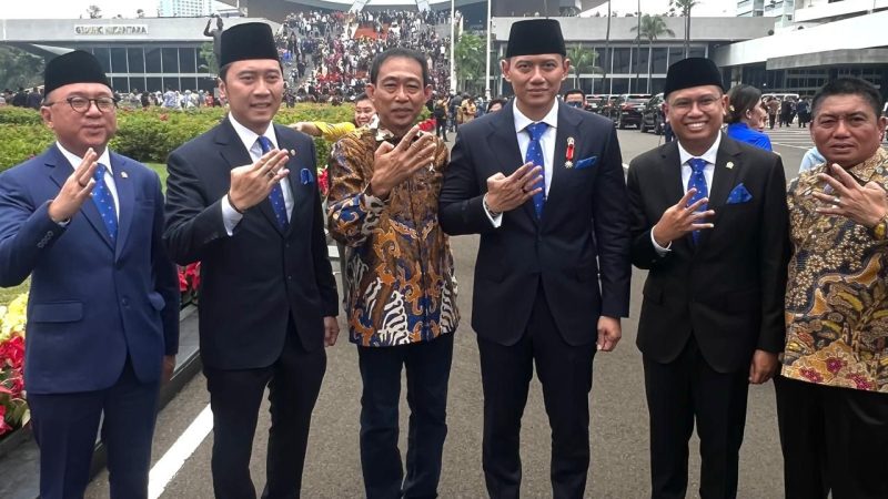 AHY dan Ibas Ajak Menangkan Erat-Bersalam di Pilkada Parepare