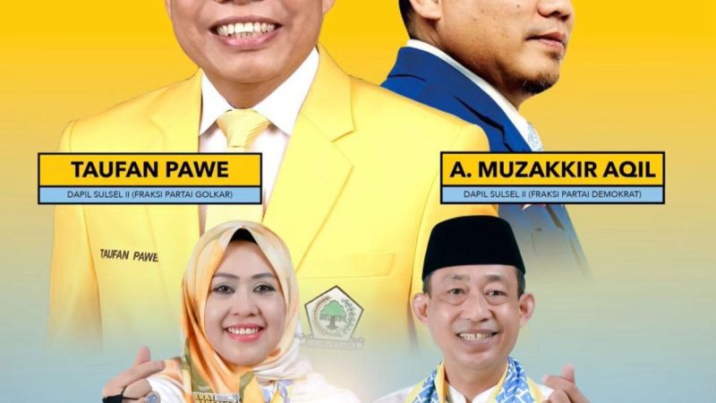 Taufan Pawe dan Andi Muzakkir Dilantik, Erat Bersalam Terinspirasi Kemenangan Nomor Urut 4