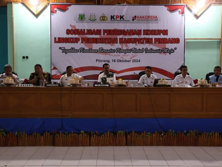 Hadiri Sosialisasi Pencegahan Korupsi, Pj Bupati Ahmadi Akil: Tutup Celah dan Budayakan Kerja Transparan