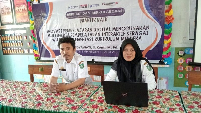 Guru SMPN 1 Parepare Widyawati Lolos 30 Terbaik Sahabat Teknologi Sulsel, Lakukan Inovasi Pembelajaran Digital via Multimedia Wujud Implementasi Kurikulum Merdeka