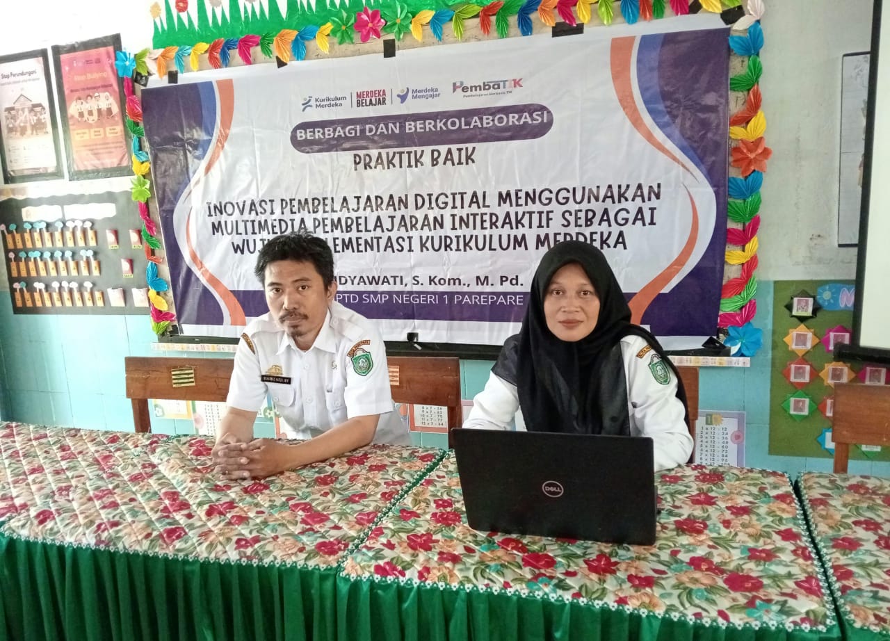 Guru SMPN 1 Parepare Widyawati Lolos 30 Terbaik Sahabat Teknologi Sulsel, Lakukan Inovasi Pembelajaran Digital via Multimedia Wujud Implementasi Kurikulum Merdeka