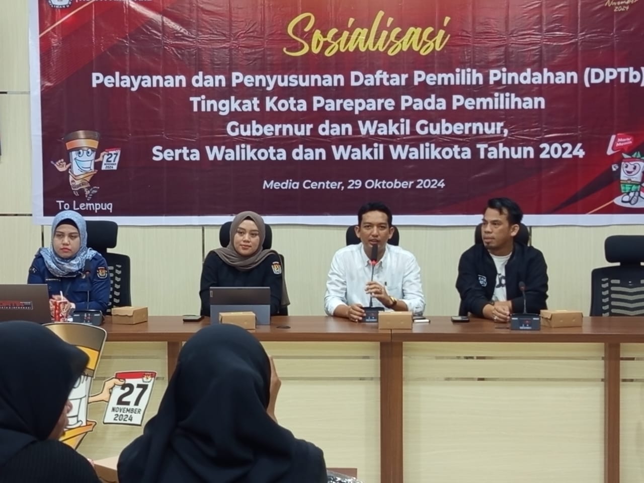 KPU Parepare Sosialisasikan Proses DPTb bagi Pemilih Pindahan untuk Pilkada 2024