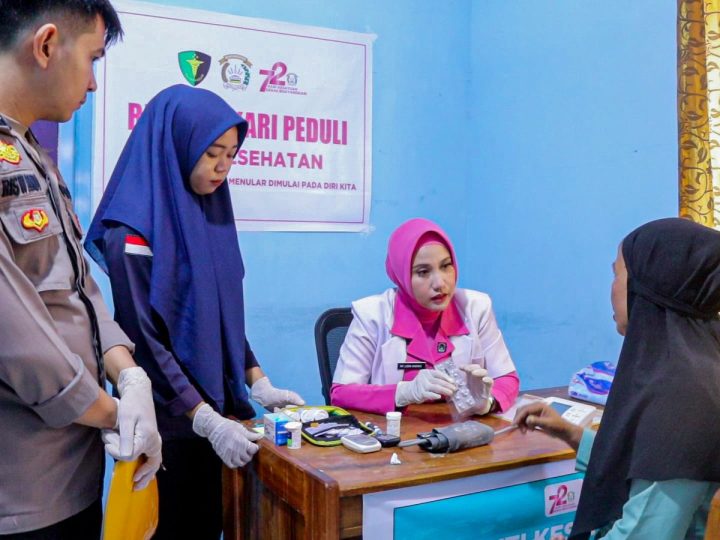 Bhayangkari Cabang Pinrang Gelar Bakti Kesehatan Deteksi Dini Skrining Penyakit Tidak Menular