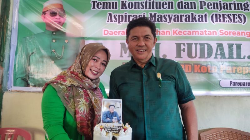 Reses Bertepatan Hari Ultah, Andi Fudail Dapat Kejutan dari Konstituen