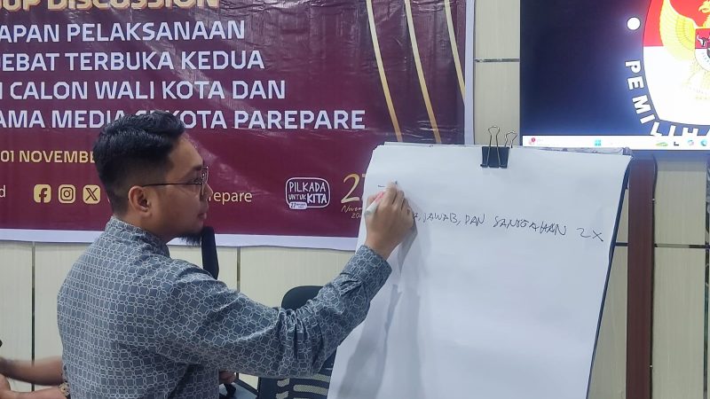 KPU Parepare Siapkan 8 Tema Debat Publik Kedua Kandidat Pilkada