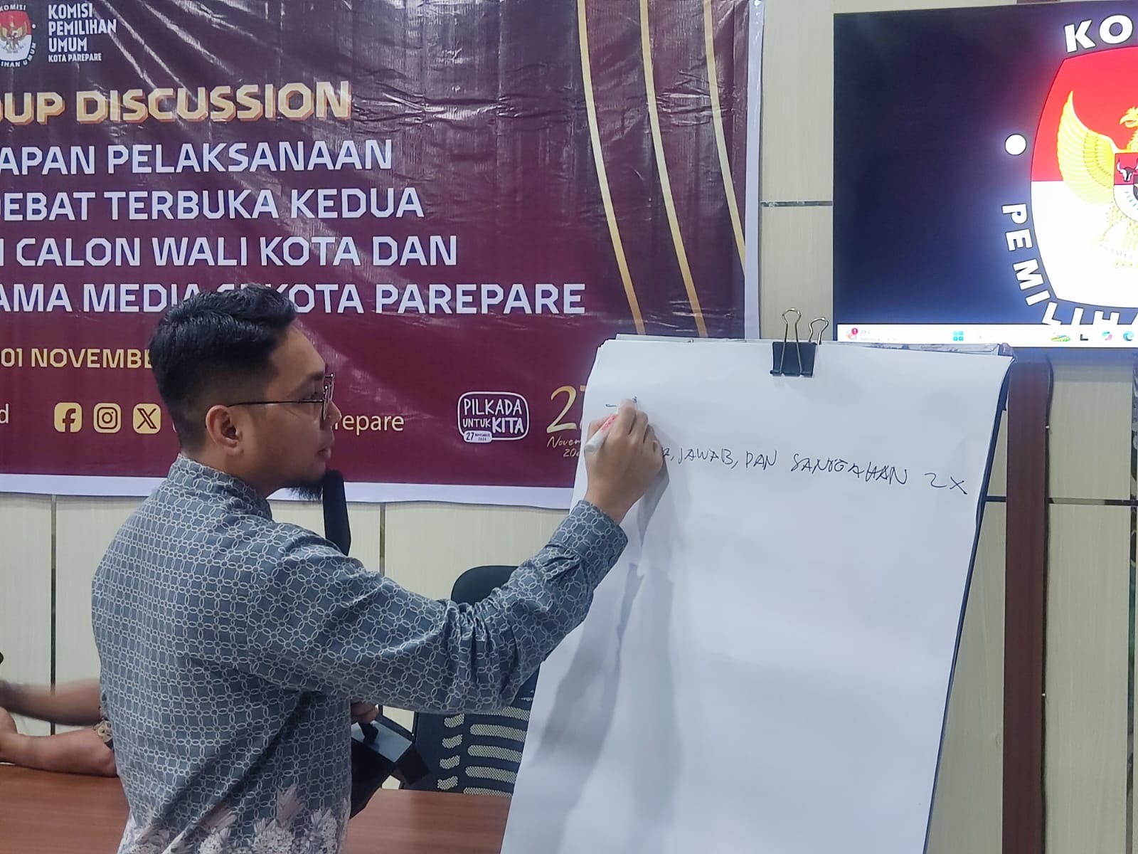 KPU Parepare Siapkan 8 Tema Debat Publik Kedua Kandidat Pilkada