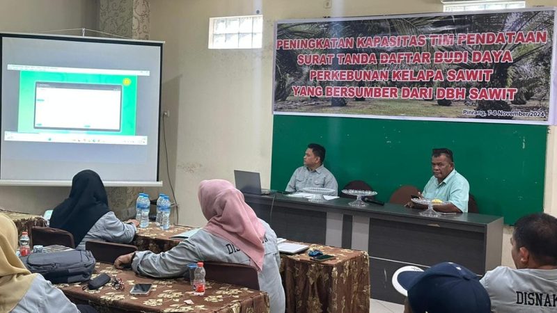 Disnakbun Pinrang Tingkatkan Kapasitas Pendata STDB Sawit