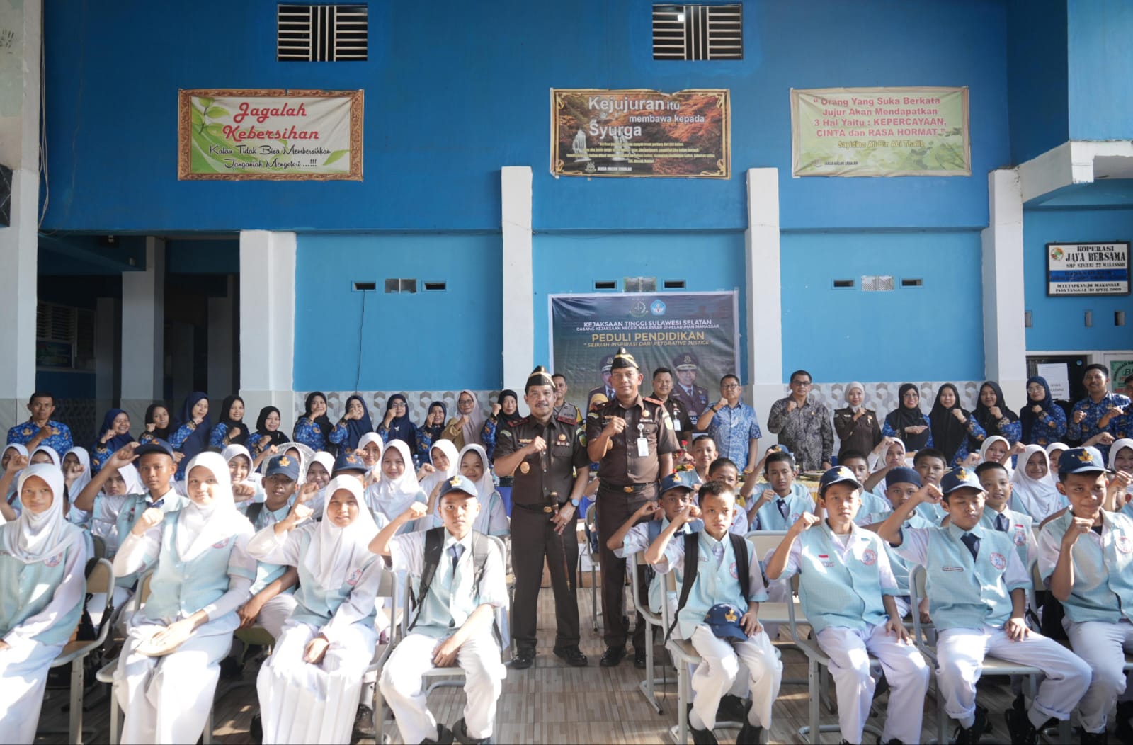 Berawal dari Kasus yang Dihentikan Lewat Keadilan Restoratif, Kejati Sulsel Penyuluhan Hukum di SMPN 22 Makassar