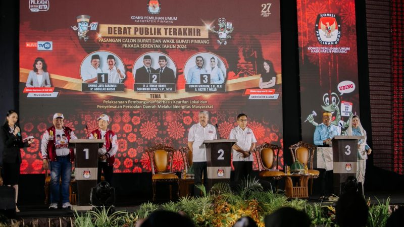 KPU Pinrang Sukses Gelar Dua Kali Debat Publik