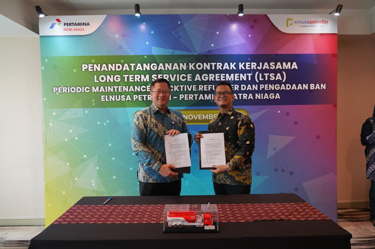 Pertamina Sulawesi dan Elnusa Petrofin Teken MoU LTSA untuk Pemeliharaan Tructive Refueller dan Pengadaan Ban