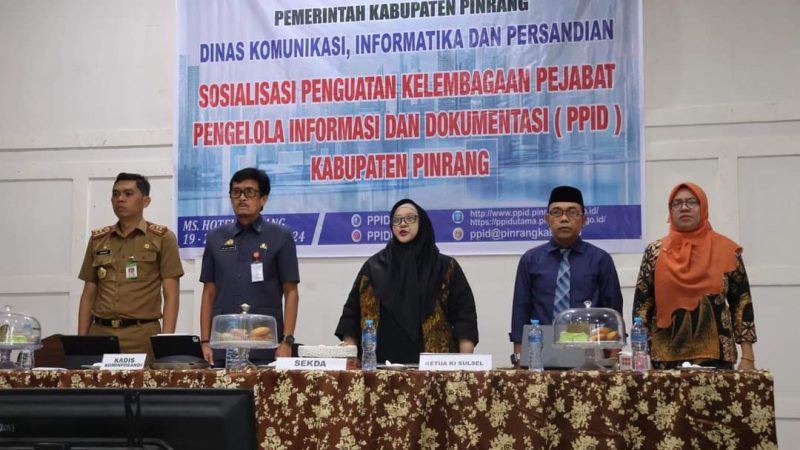 Pemkab Pinrang Gelar Sosialisasi Penguatan Kelembagaan PPID