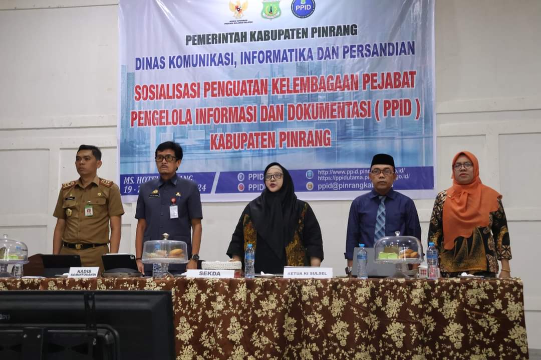 Pemkab Pinrang Gelar Sosialisasi Penguatan Kelembagaan PPID