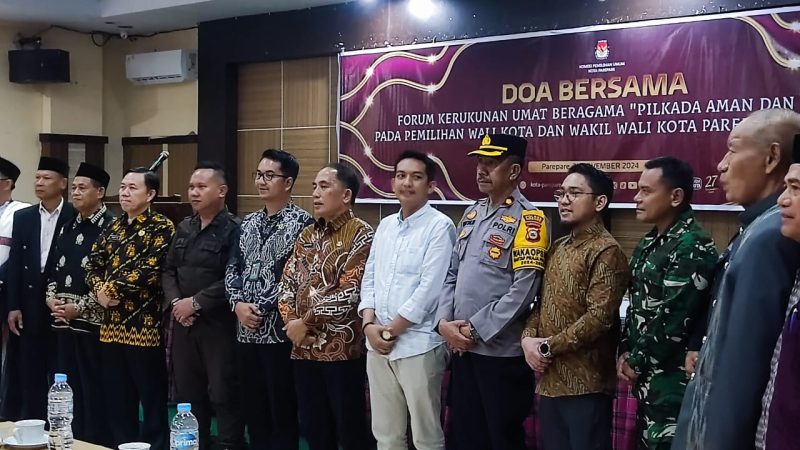 Harap Berjalan Aman dan Damai, KPU Parepare Gelar Doa bersama FKUB Jelang Pilwalkot 2024